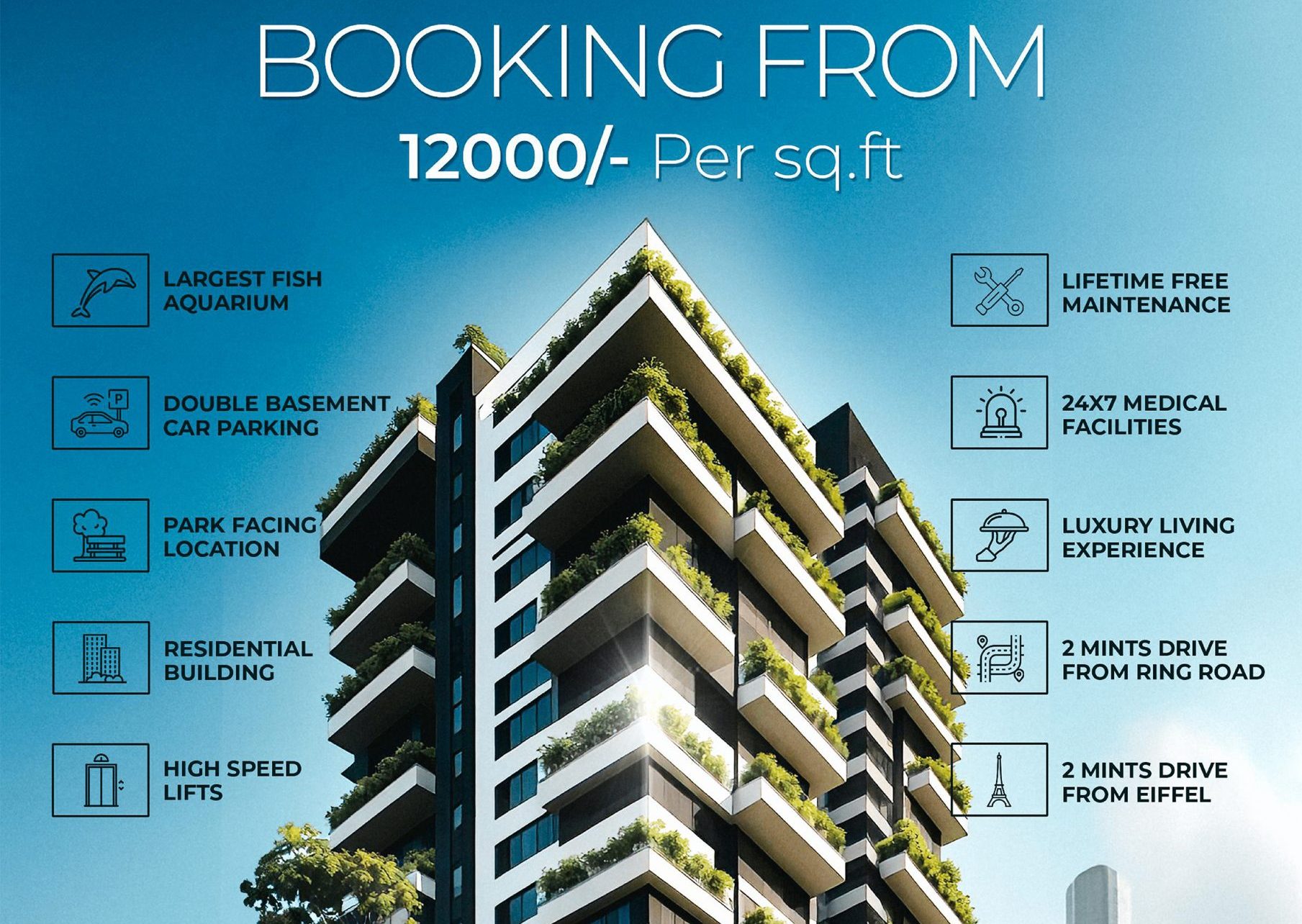 Ayat Tower: Book Your Apartment Now | Bahria Town Lahore